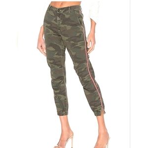 SUNDRY Striped-Trim Camo Jogger Pants. 27